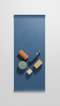 Summit Blue Yoga Mat Embossed Logo
